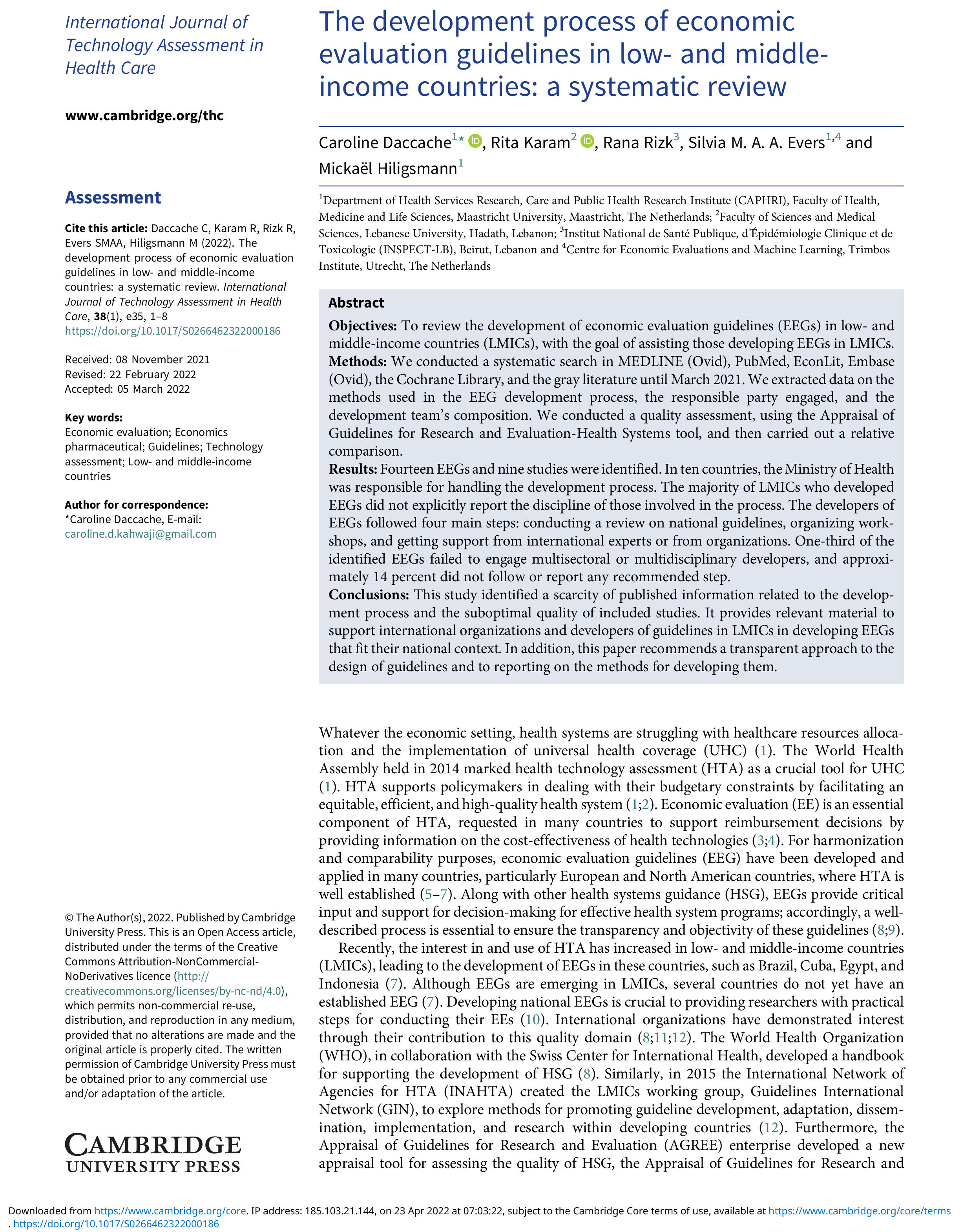 Patients’ knowledge and awareness about
																patient support programs: a cross-sectional
																study on Lebanese adults with chronic diseases